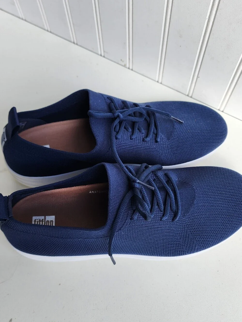 Fitflop F-Sporty Uberknit Sneakers Midnight Navy Blue Women's Lighweight US 10